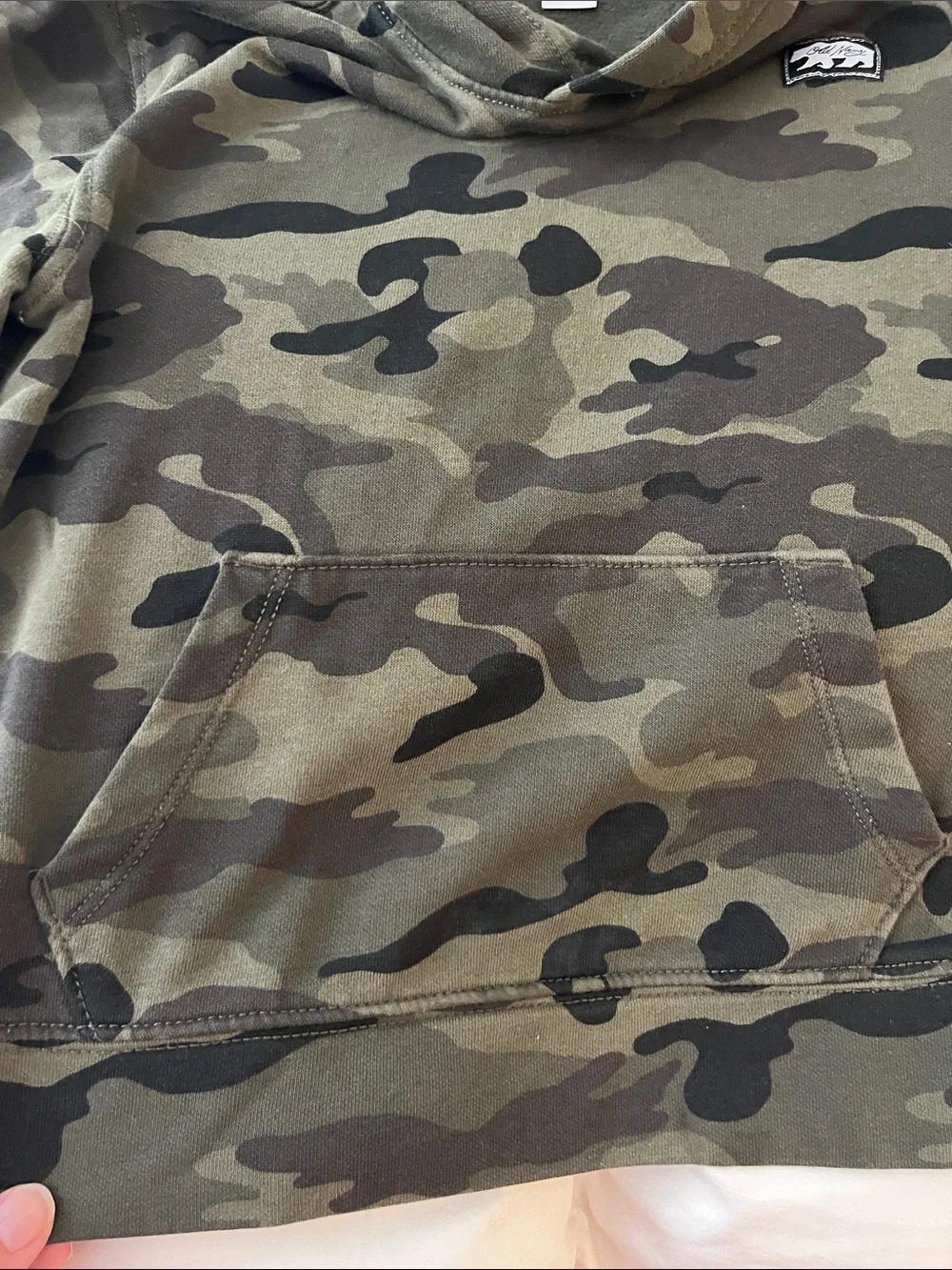 Old Navy Boys' Camo Hooded Pullover - Green & Black